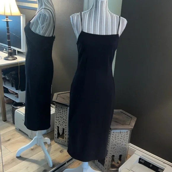 1 hour sale. Open Edit, black dress, Medium, worn twice - Picture 5 of 8